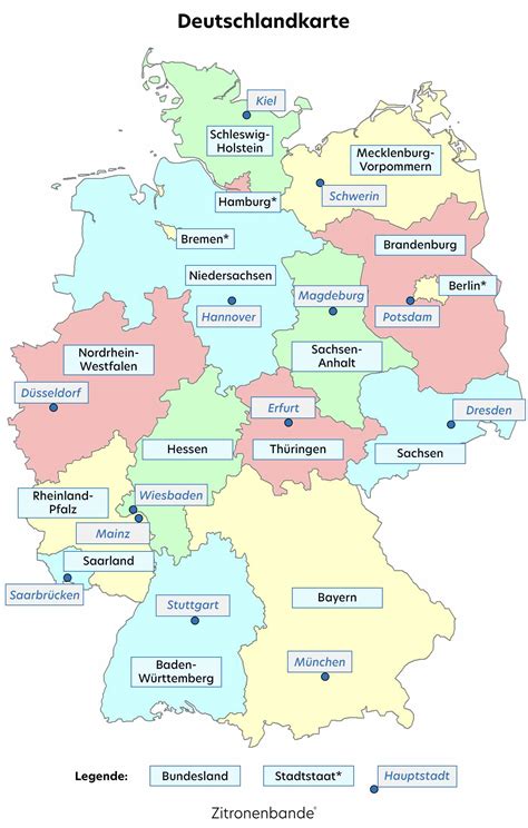 kostenlose deutschlandkarte mit bundesländern